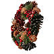 Christmas wreath with pine cones and berries, diameter 35 cm s3