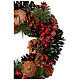 Christmas wreath with pine cones and berries, diameter 35 cm s4