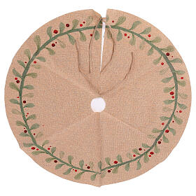 Christmas tree skirt, recycled polyester, 35x0.4 in