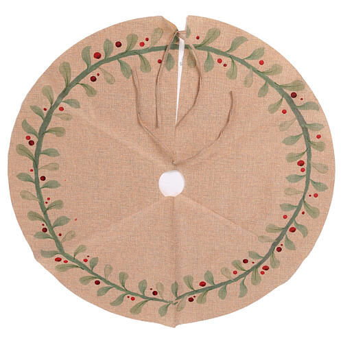 Copribase albero Natale 70% poliestere riciclato 90x1 cm 1