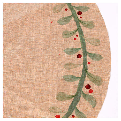 Copribase albero Natale 70% poliestere riciclato 90x1 cm 4