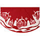 Copribase albero Natale rosso 90 cm s2