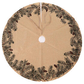 Copribase marrone con pigne 90 cm 