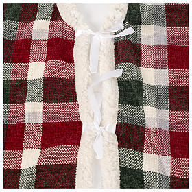 Weihnachtsbaum-Rock, Karomuster, 100 cm