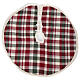 Christmas tree base cover, checkered design, 40 in s1