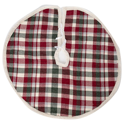 Checked Christmas Tree Skirt 100 cm 1