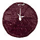 Cache-pied sapin de Noël bordeaux broderies étoiles 90 cm s1