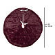 Cache-pied sapin de Noël bordeaux broderies étoiles 90 cm s3