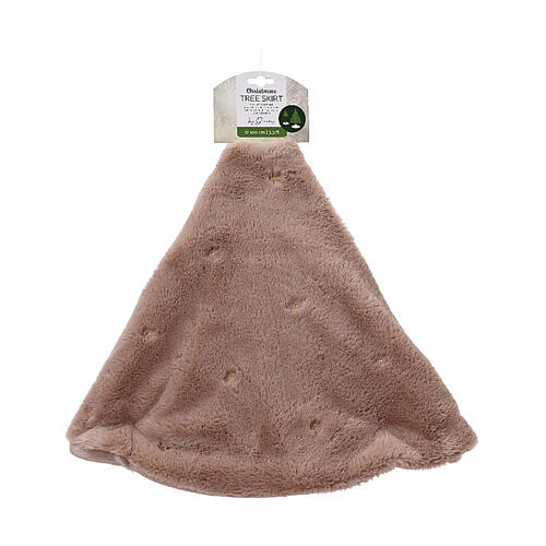 Weihnachtsbaum-Rock, grau mit Sternstickereien, 90 cm 5