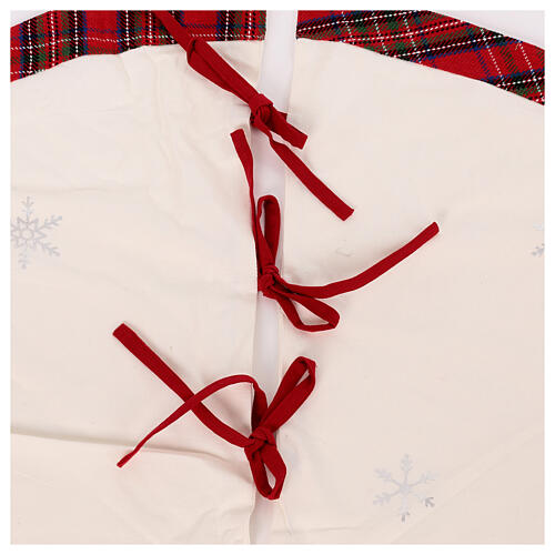 Weihnachtsbaum-Rock aus Baumwolle, dekoriert, 120 cm 3