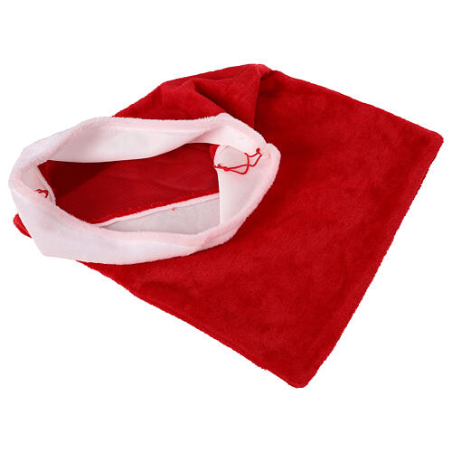 Geschenkesack, weihnachtlich, rot-weiß, 70×50 cm 2