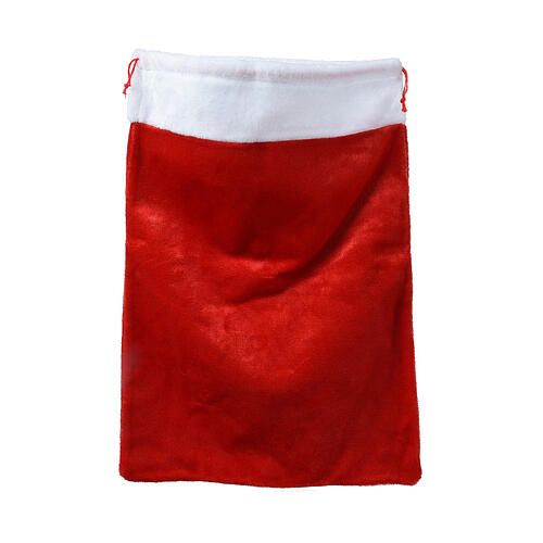 Sac cadeaux de Noël rouge et blanc 70x50 cm 1