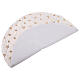 Falda cubre base árbol poliéster blanco bordados oro estrellas 85 cm s4
