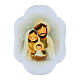 Ricordino magnetico Sacra Famiglia resina porcellanata 4,5x6 cm s1