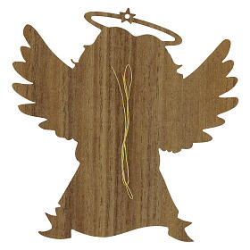 Angel Christmas tree decoration with clasped hands 16x15 cm