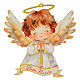 Angel Christmas tree decoration with clasped hands 16x15 cm s1