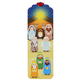 Marcador de páginas Natividade imagem impressa 5x15 cm