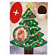 Albero Natale double face Natività componibile pioppo 22x31 cm s1