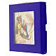 Tile with Holy Family image, 4x4 in, satin hook s2