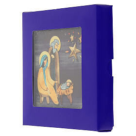 Holy Family tile with stars, 10x10 cm