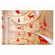 Set decorazioni SPIRA Big feltro rosso 218 pz puntale s2