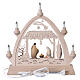 Christmas arch of Val Gardena painted wood, Nativity Scene, 16x16 in s7
