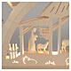 Arc de Noël Paul 9 figurines 8 cm bois naturel Val Gardena LED 40x65x5 cm s7