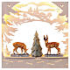 Arc de Noël coloré chevreuils et arbre 50x40 cm LED bois Val Gardena s4