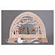 Arc de Noël coloré chevreuils et arbre 50x40 cm LED bois Val Gardena s6