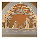 Christmas arch "Bosco", natural wood of Val Gardena, Holy Family, LED lights s2