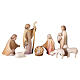 Lichterbogen, Heilige Familie und Hirten, 10 cm Aram-Figurenserie, Holz natur/koloriert, mit LED-Beleuchtung, Grödner Kunsthandwerk s5