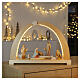 Arco di Natale colorato 9 figure presepe Aram legno Val Gardena s2