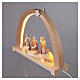 Arco di Natale colorato 9 figure presepe Aram legno Val Gardena s3