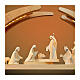 Christmas arch with 12 figurines of natural wood, Aram Nativity Scene from Val Gardena, LED lights s2