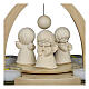 Christmas pyramid with angels, Luna collection, Val Gardena natural wood s2