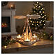 Val Gardena natural maple wood Christmas pyramid with 3 Luna angels 20x15 cm s2