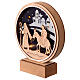 Wooden Christmas decoration, St. Joseph and Mary on a donkey, warm white LED, 8 in s2