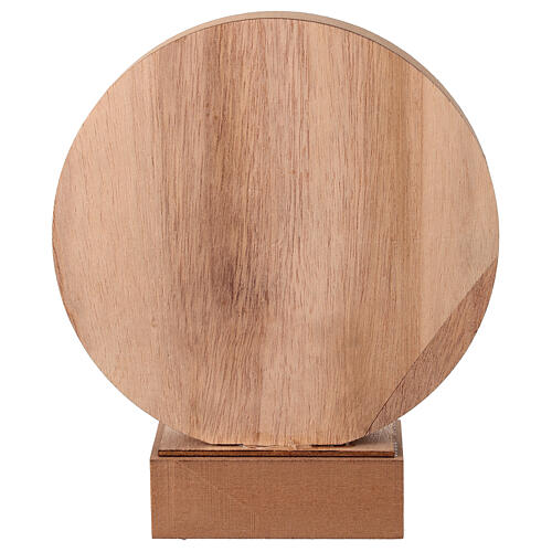 Cerchio Giuseppe Maria su asino LED bianco caldo legno 20 cm 4