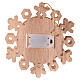 Natività fiocco di neve LED legno da appendere 20 cm s5