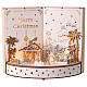 Ksiażka ze sceną Bożego Narodzenia z drewna i melodią, LED, 25x30x15 cm s1