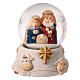Globi di vetro con neve Natività assortiti 6x5x5 cm s1