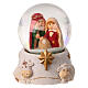 Globi di vetro con neve Natività assortiti 6x5x5 cm s2