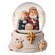 Globi di vetro con neve Natività assortiti 6x5x5 cm s3