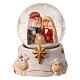 Globi di vetro con neve Natività assortiti 6x5x5 cm s4