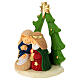 Stylised Nativity with stable or tree, resin, 3.5 in s4