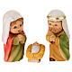 Nativity Scene with baby features, 10 characters of 7 cm, painted resin s2