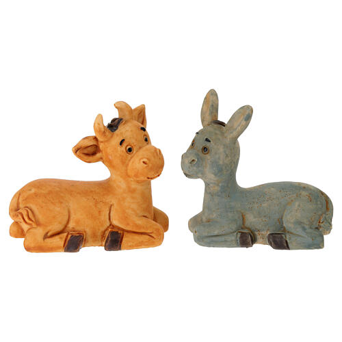Presepe bambini 10 personaggi 7 cm resina dipinta 5