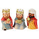 Children's nativity scene with 10 pcs 7 cm painted resin s4