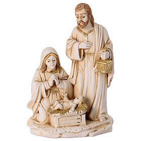 Nativity, ivory and golden resin, 4 in