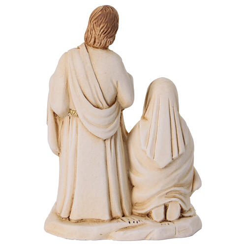 Nativity, ivory and golden resin, 4 in 4